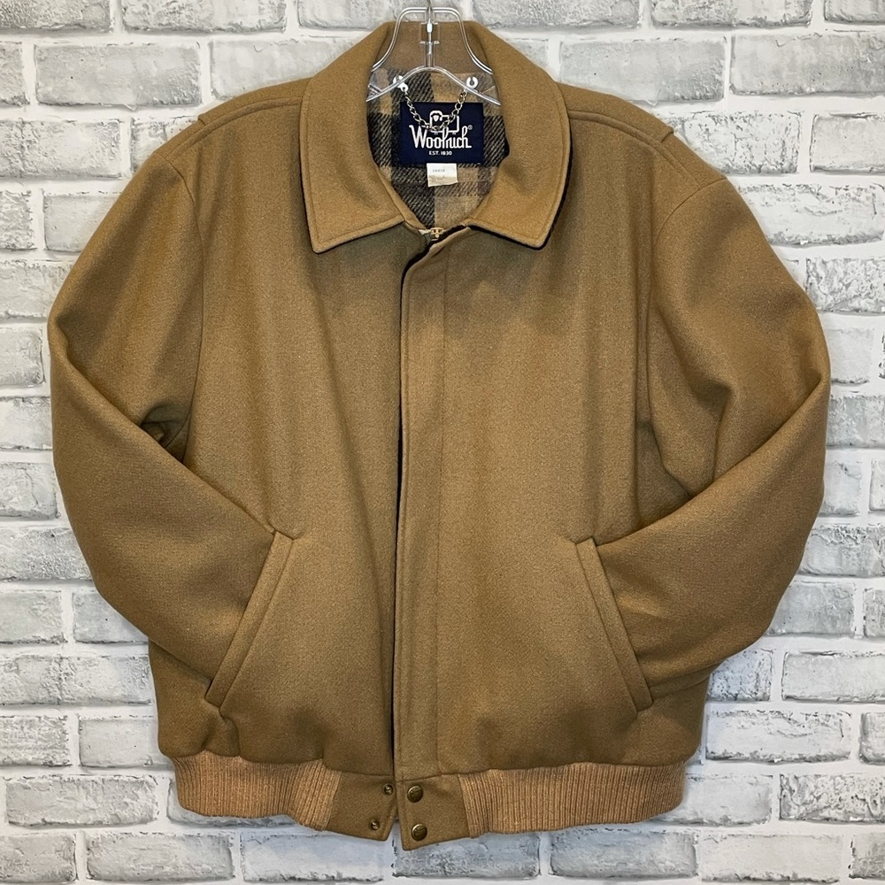 WOOLRICH NWOT Vintage Bomber Jacket Camel/Tan L